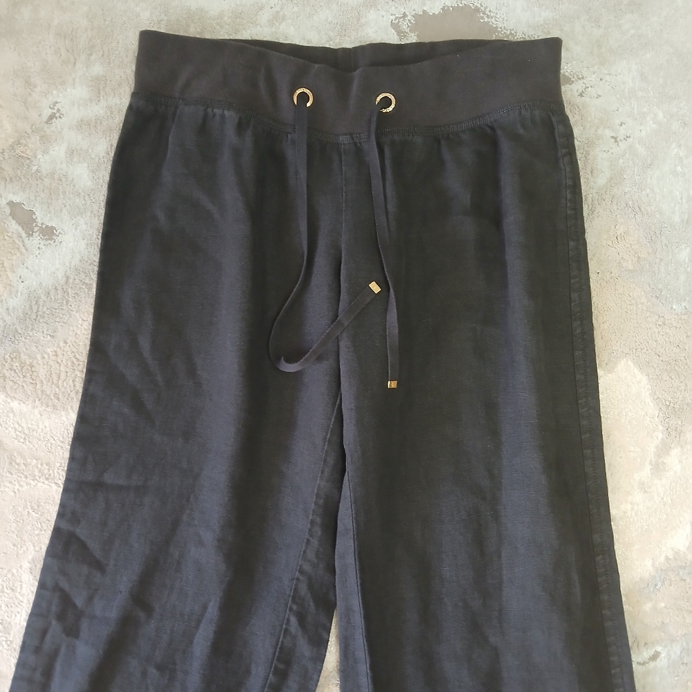 Lilly Pulitzer Charcoal Wide Leg Pants - Picture 4 of 9